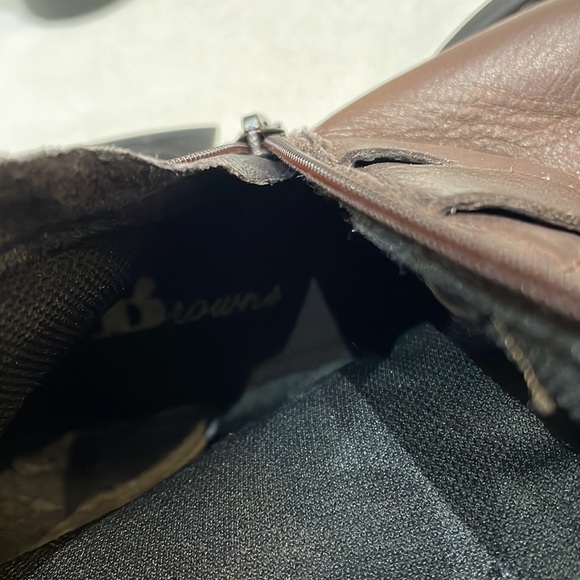 Browns Tan Moto Boots - Picture 7 of 7